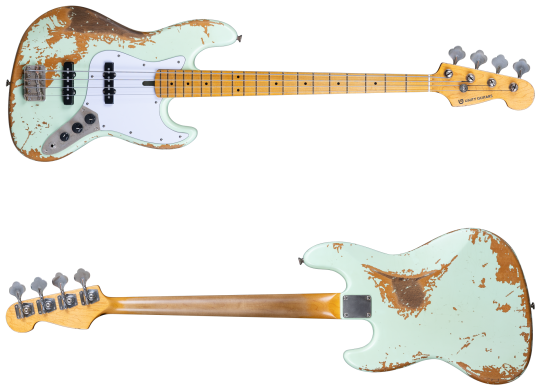 Unity Guitars Jazz Bass Vintage Sea Foam Green